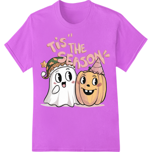 Custom t shirt prints design - Spook-tacular Ghost & Pumpkin Pals Halloween Heat Transfer