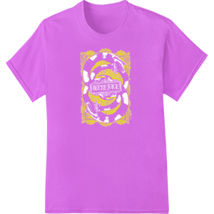 Ornate Easter Egg Inspired Abstract DTF Print Transfer on purple shirt - SUPERDTF-DTF Prints-DTF Transfers-Custom DTF Prints