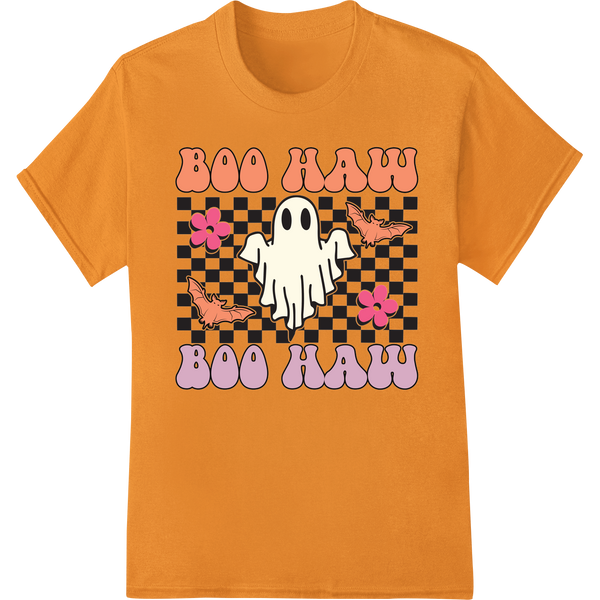 Adorable Halloween Ghost Pattern - Super DTF Print on orange shirt - SUPERDTF-DTF Prints-DTF Transfers-Custom DTF Prints