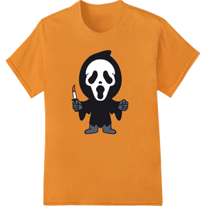 Eerie Screaming Ghost Heat Transfer Print for Halloween - High-quality DTF prints