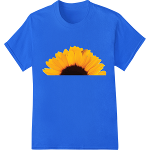 Vibrant Sunflower in Bloom - Super DTF Heat Transfer showcasing advanced DTF printing technology technology