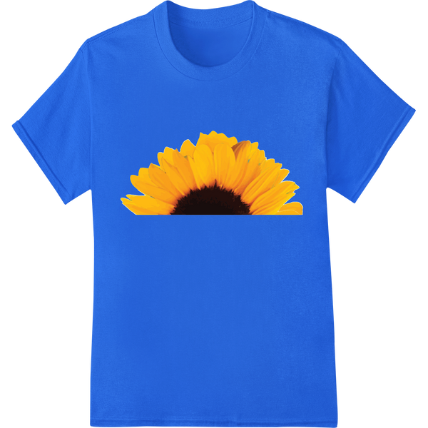 Vibrant Sunflower in Bloom - Super DTF Heat Transfer showcasing advanced DTF printing technology technology