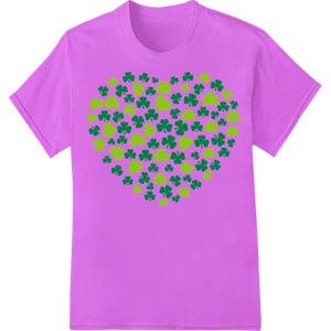 Premium quality print on demand on Vibrant Shamrock Pattern St. Patrick's Day Heat Transfer