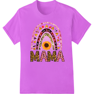 Vibrant Sunflower Butterfly MAMA Mother's Day Heat Transfer featuring professional DTF heat transfers