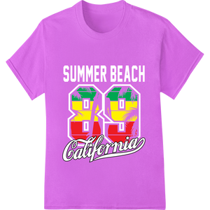 Golden State Pride: Vibrant California DTF Print Design made with premium custom garment printing