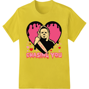 Custom DTF prints design - Haunting Valentine: Horror Icon Chases Your Heart