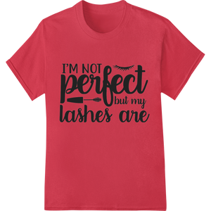 Custom DTF prints design - Lashes on Fleek: Sassy Makeup Lover's Heat Transfer