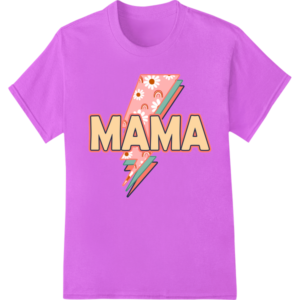 Celebrate Motherhood with Vibrant Floral Mother's Day Design on purple shirt - SUPERDTF-DTF Prints-DTF Transfers-Custom DTF Prints