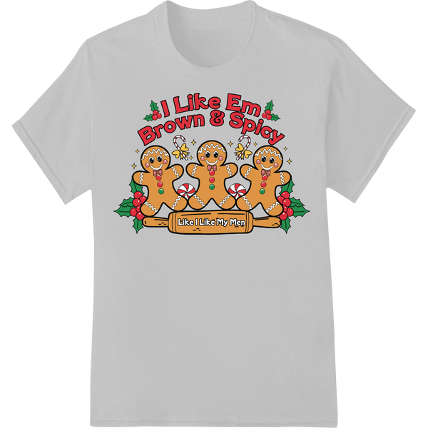 Spicy Gingerbread Men Holiday DTF Print Heat Transfer on white shirt - SUPERDTF-DTF Prints-DTF Transfers-Custom DTF Prints