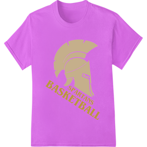 Durable custom print solutions applied to Bold Spartans Basketball Design for Custom Fan Gear