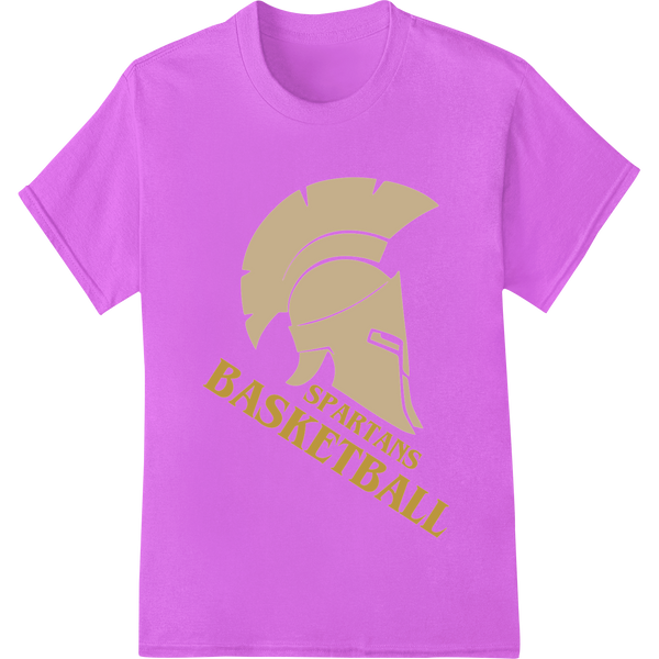 Durable custom print solutions applied to Bold Spartans Basketball Design for Custom Fan Gear