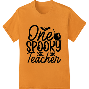 One Spooky Teacher: Eerie Educator Halloween DTF Print - High-quality custom t-shirts