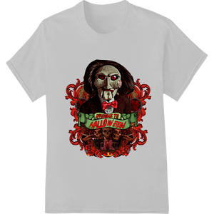 Respect Halloween: Spooky Zombie Face DTF Heat Transfer showcasing advanced print on demand technology