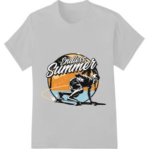 Cutting-edge personalized clothing featured on Ride the Endless Summer Wave with Vintage Skateboarding