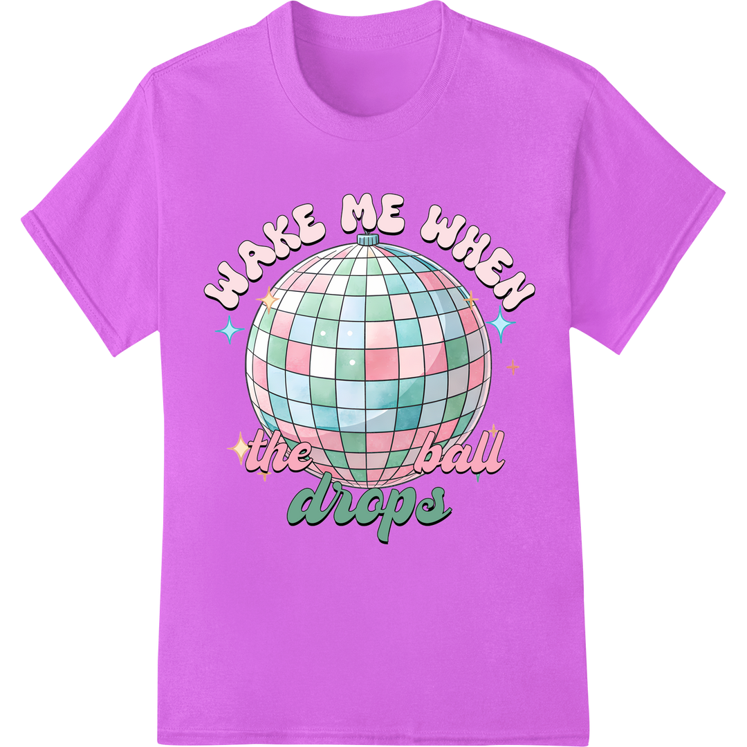 Make Me When the Ball Drops: 2025 NYE DTF Print Transfer on purple shirt - SUPERDTF-DTF Prints-DTF Transfers-Custom DTF Prints