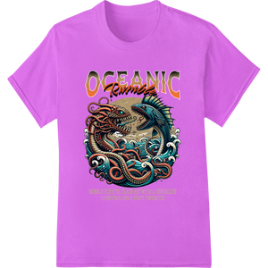 Mythical Oceanic Creature - Vibrant DTF Print Heat Transfer made with premium personalized clothing