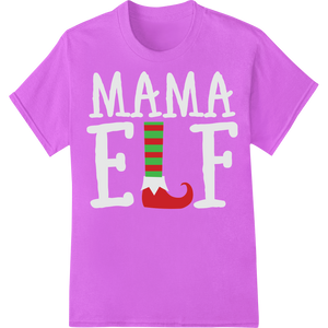 Vibrant DTF printing service print on Playful Elf Leg Print for Festive Holiday DTF Transfers