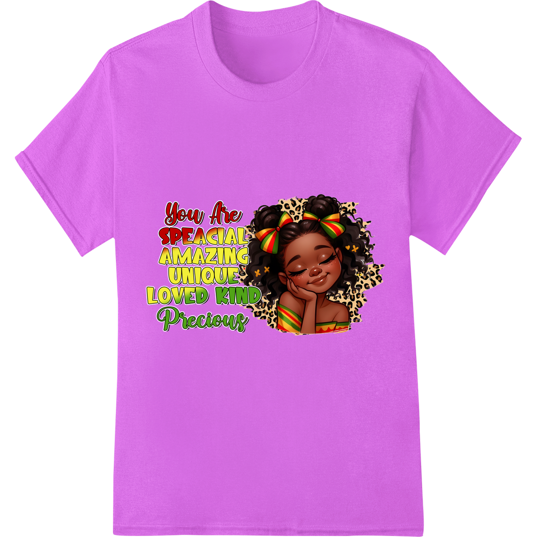 Empower & Inspire: Black History Month Self-Love Design on purple shirt - SUPERDTF-DTF Prints-DTF Transfers-Custom DTF Prints