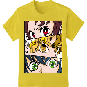 Intense Anime Eyes DTF Print Heat Transfer - Vivid Colors made with premium heat transfer