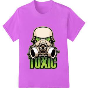 Premium quality customized apparel on Toxic Graffiti Skull Gas Mask - Edgy DTF Print by Super DTF