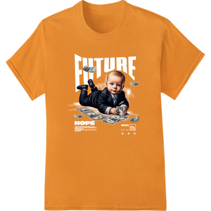 Suit Up, Baby! Funny Infant Businessman DTF Heat Transfer with custom vibrant DTF prints artwork