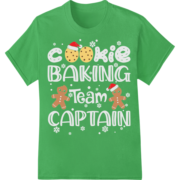 Cookie Baking Crew Captain | Festive Christmas DTF Print - High-quality direct to film printing