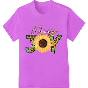 Sunflower of Joy: Choose Positivity & Happiness with custom custom t-shirts artwork