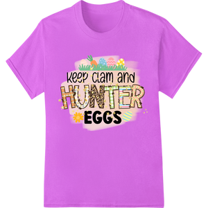 Personalized garment printing design for Keep Calm & Hunter Eggs: Festive Easter Heat Transfer