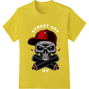 Skull in Red Cap Vector Graphic for Edgy DTF Prints with custom custom t-shirts artwork