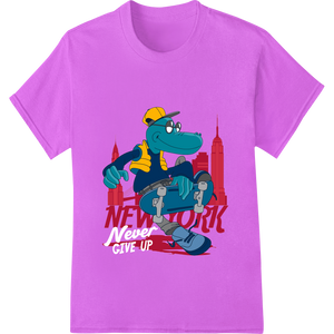 Cool Gator in the Big Apple - Stylized NY Cartoon Print showcasing advanced durable print transfers technology