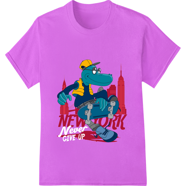 Cool Gator in the Big Apple - Stylized NY Cartoon Print showcasing advanced durable print transfers technology