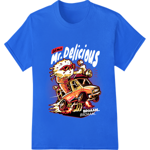 Flamin' Hot Rod Burger - Rebel DTF Print Heat Transfer featuring professional custom DTF designs