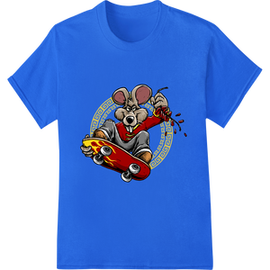 Premium quality customized apparel on Rad Skateboarding Mouse DTF Print Heat Transfer