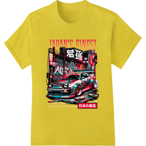 Innovative innovative apparel printing design on Japan's Finest: Sleek Modified Car Artwork Print