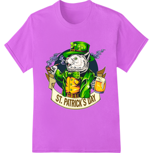 Jolly Leprechaun: Festive St. Patrick's Day Heat Transfer featuring professional DTF print shop