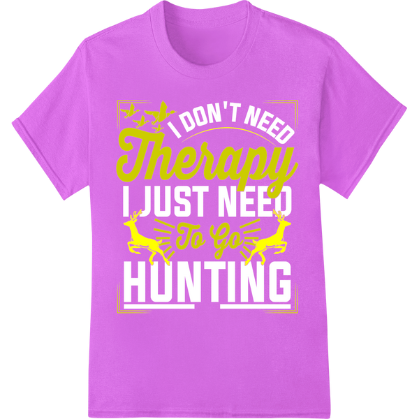 Uplifting 'Therapy To Go' DTF Print Heat Transfer | Motivate on purple shirt - SUPERDTF-DTF Prints-DTF Transfers-Custom DTF Prints