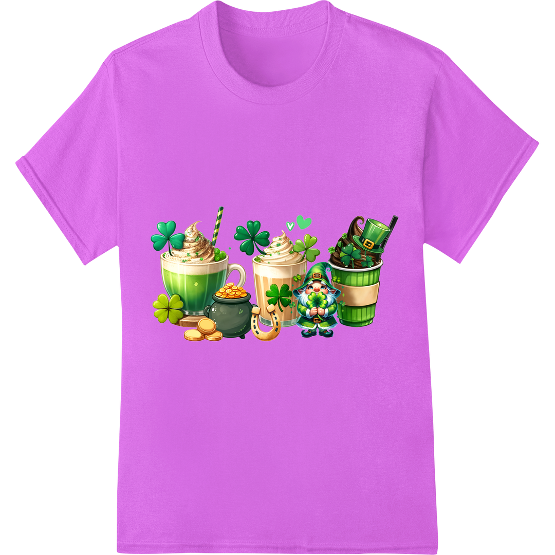 Festive St. Patrick's Day Treats DTF Print Heat Transfer on purple shirt - SUPERDTF-DTF Prints-DTF Transfers-Custom DTF Prints