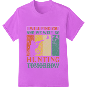 Vintage Hunting Adventure DTF Heat Transfer Print featuring professional durable print transfers