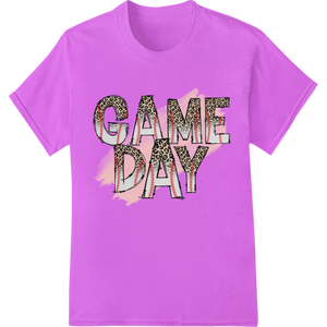 Expert DTF printing technology craftsmanship on Fierce Game Day Spirit: Leopard Print Heat Transfer