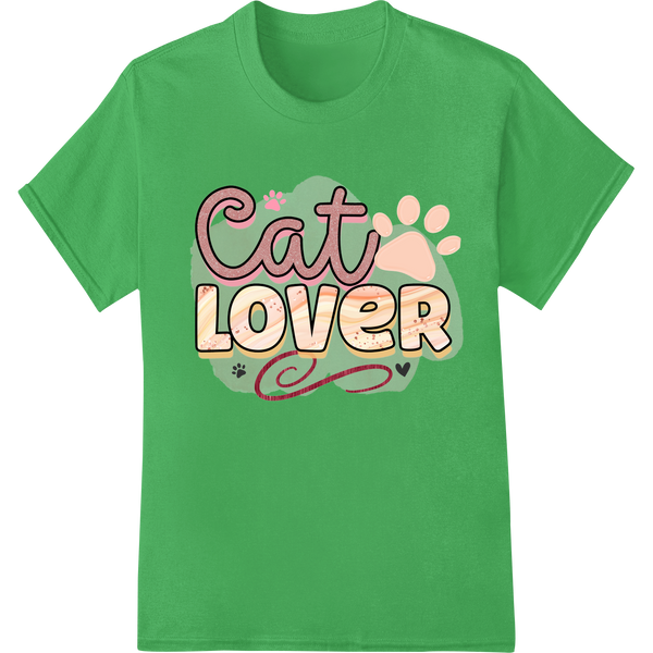 Adorable 'Cat Lover' Design - Perfect for Feline Fans with custom vibrant DTF prints artwork