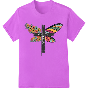 Durable DTF heat transfers applied to Floral Butterfly Bliss: Vibrant DTF Print for Any Occasion