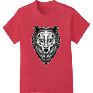 Fierce Wolf: Unleash Your Wild Side with DTF Transfers - High-quality DTF print shop