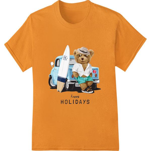 Globetrotting Teddy Bear Doctor - Holiday Heat Transfer featuring professional customized apparel