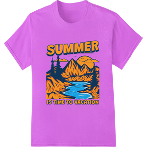 Summer Adventure Awaits: Vacation Heat Transfer Design - High-quality digital printing