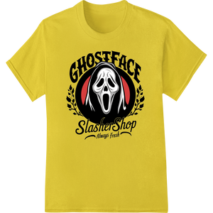 Premium quality custom merchandise on Ghostface Slasher Shop DTF Print - Scream-Worthy Style