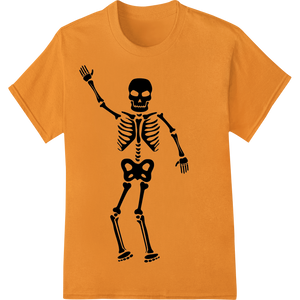 Unique personalized clothing for Spooky Skeleton Vector for Halloween DTF Prints & Transfers