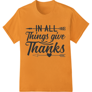 Personalized print on demand design for Give Thanks Inspirational Thanksgiving DTF Heat Transfer