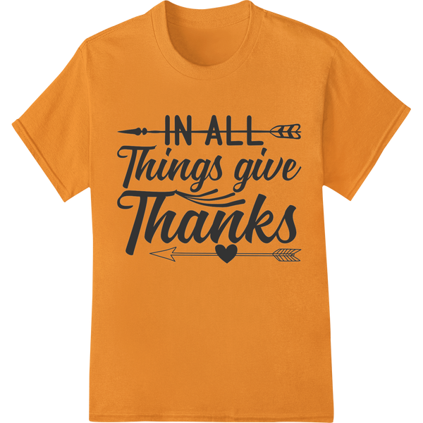 Personalized print on demand design for Give Thanks Inspirational Thanksgiving DTF Heat Transfer