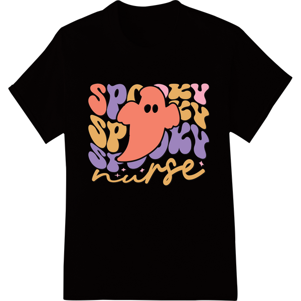 Spooky Cute Ghost Halloween Heat Transfer Print by Super DTF - High-quality apparel decoration