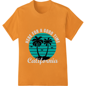 Personalized professional DTF printing design for Embrace the California Lifestyle with This Bold DTF Print